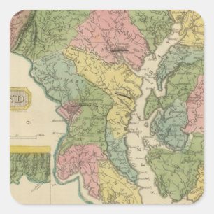 Pegatina Cuadrada Maryland