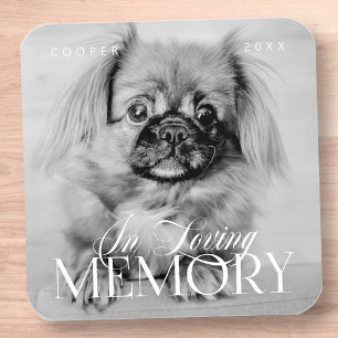 Pegatina Cuadrada Mascota Memorial Love Memory Simple Modern Photo