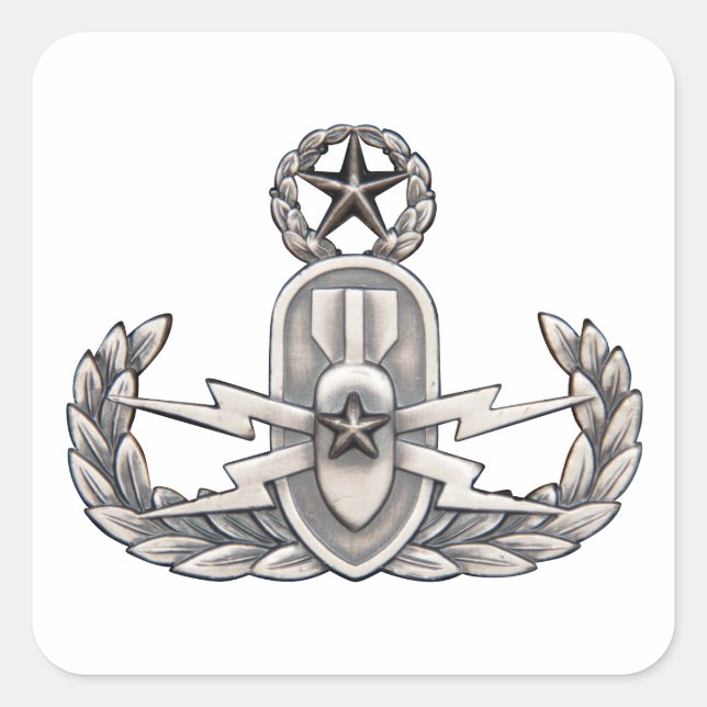 Pegatina Cuadrada Master EOD (Anverso)