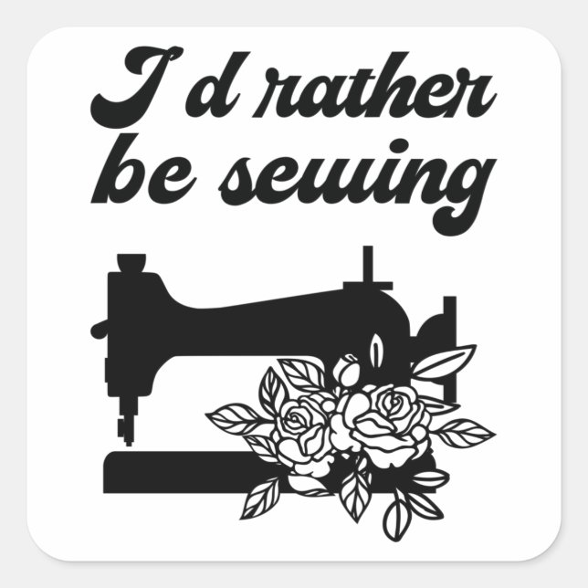 Pegatina Cuadrada Masticando - Prefiero estar masticando (Anverso)