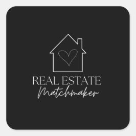 Pegatina Cuadrada Matchmaker Inmobiliario