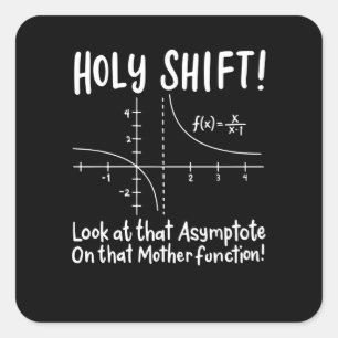 Pegatina Cuadrada Matemáticas