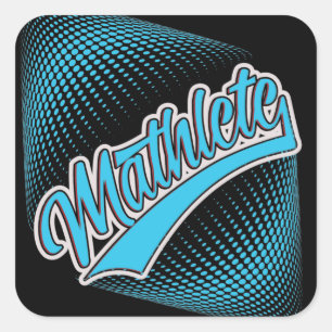 Pegatina Cuadrada Mathlete