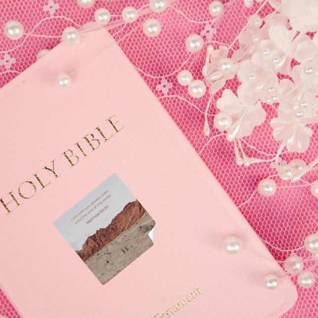 Pegatina Cuadrada Matthew 28:20 Sticker – Desert Faith Collection (Subido por el creador)