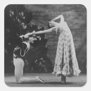 Pegatina Cuadrada Maude Lloyd y Hugh Laing