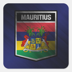 Pegatina Cuadrada Mauricio