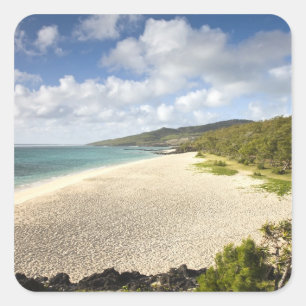 Pegatina Cuadrada Mauricio, Isla Rodrigues, St. Francois, St.