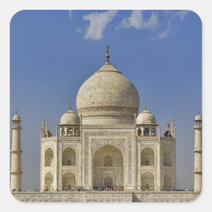 Pegatina Cuadrada mausoleo del Taj Mahal / Agra, India