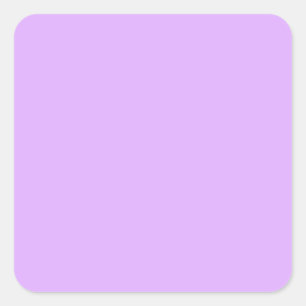 Pegatina Cuadrada Mauve, código de hex violeta pálido e0b0ff