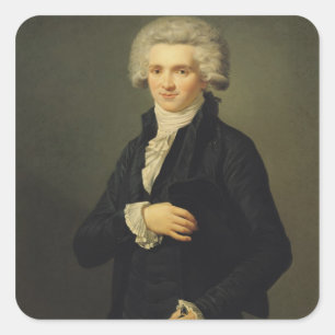 Pegatina Cuadrada Maximilien de Robespierre 1791