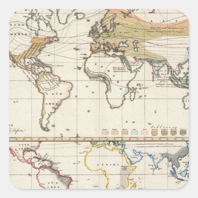 Pegatina Cuadrada mayor extensión de plantas cultivadas Distritos (Anverso)