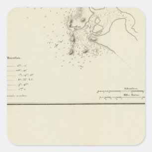 Pegatina Cuadrada Mazatlán, México