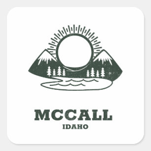 Pegatina Cuadrada McCall - Idaho
