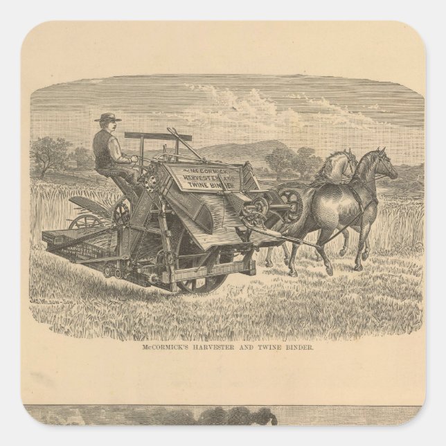 Pegatina Cuadrada McCormick Company, Chicago, Illinois (Anverso)