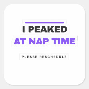 Pegatina Cuadrada Me Alcancé a Ver en la Hora de la Siesta Sticker D