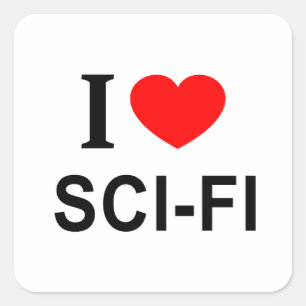 Pegatina Cuadrada Me ❤️ CI - FIC ME AMO CI - FIC ME CORAZÓN CI - FIC