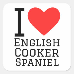 Pegatina Cuadrada Me encanta el espionaje de cocina inglesa