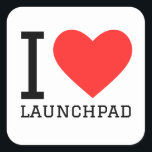 Pegatina Cuadrada Me encanta el Launchpad<br><div class="desc">Me encanta el Launchpad ,  para los amantes de la tecnología</div>