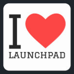 Pegatina Cuadrada Me encanta el Launchpad<br><div class="desc">Me encanta el Launchpad ,  para los amantes de la tecnología</div>