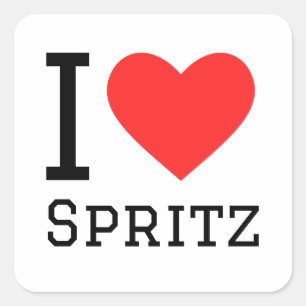 Pegatina Cuadrada Me encanta el spritz