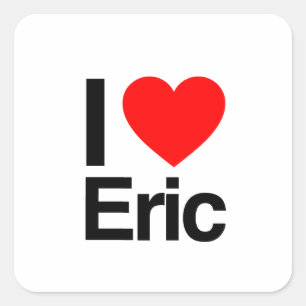 Pegatina Cuadrada me encanta eric