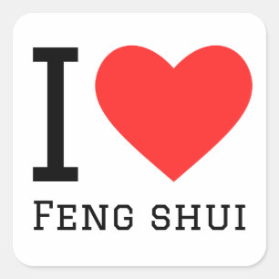 Pegatina Cuadrada Me encanta feng shui