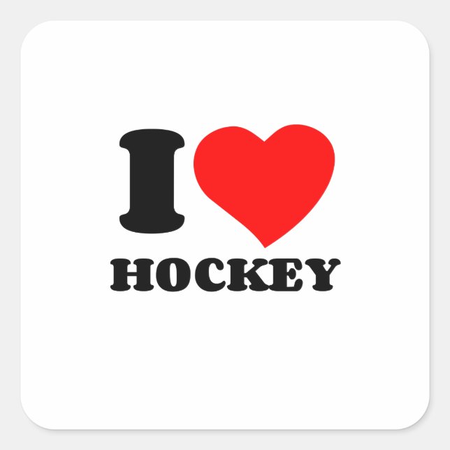 PEGATINA CUADRADA ME ENCANTA HOCKEY (Anverso)