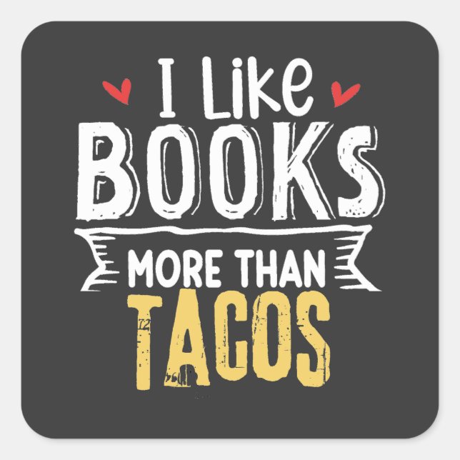 Pegatina Cuadrada Me encanta leer y aprender (Anverso)