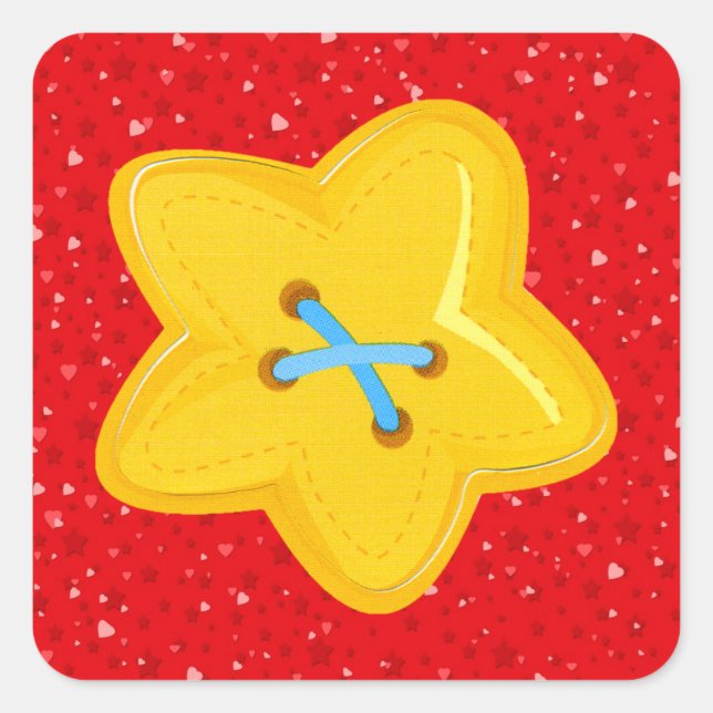 Pegatina Cuadrada Me encanta mascar - SRF (Anverso)