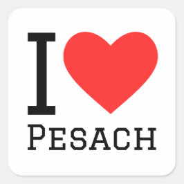 Pegatina Cuadrada Me encanta Pesach