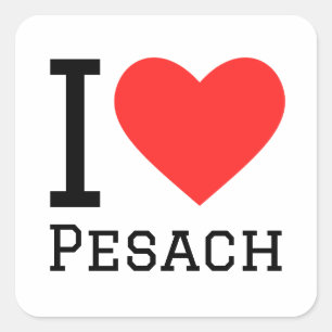 Pegatina Cuadrada Me encanta Pesach