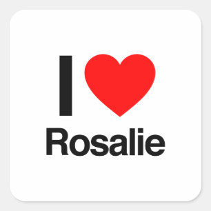 Pegatina Cuadrada me encanta rosalie