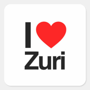 Pegatina Cuadrada me encanta zuri