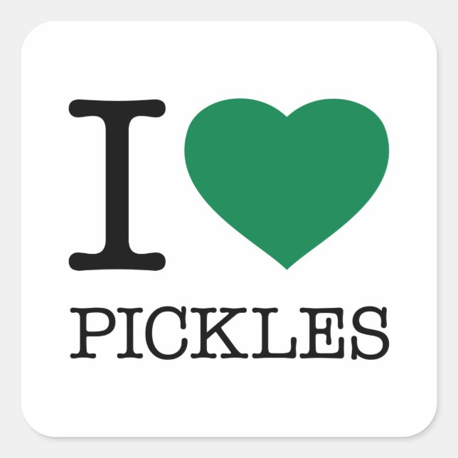 PEGATINA CUADRADA ME ENCANTAN LOS PICKLES (Anverso)