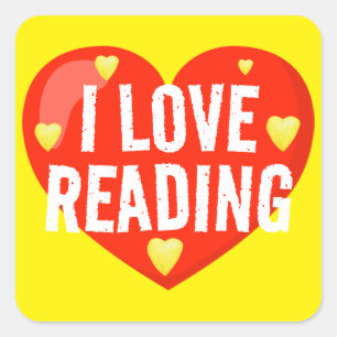 Pegatina Cuadrada Me Encanto Leer Classroom Leyendo Recompensas