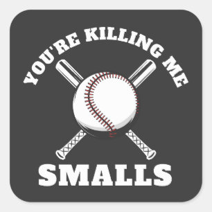 Pegatina Cuadrada Me estás matando Smalls Béisbol