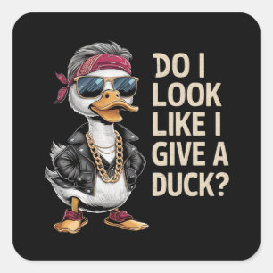 Pegatina Cuadrada ¿Me parece que le doy un pato(1)?