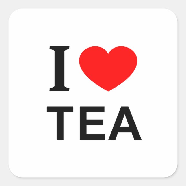 Pegatina Cuadrada Me ❤️ TÉ AMO TÉ ME SIENTO TÉ (Anverso)