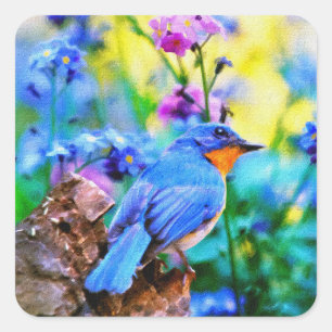 Pegatina Cuadrada Meadow Melody