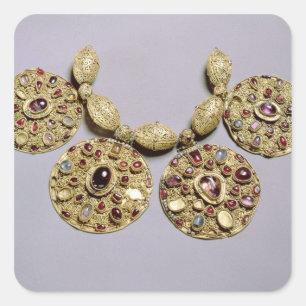 Pegatina Cuadrada Medallones del 'Collar Barmy'