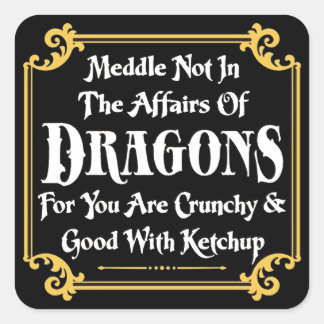 Pegatina Cuadrada Meddle not