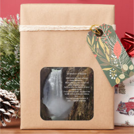 Pegatina Cuadrada Medida de éxito Inspiradora