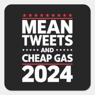 Pegatina Cuadrada Medios Tuits Y Gas Barato Elecciones 2024
