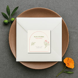 Pegatina Cuadrada Mediterranean & Elegant