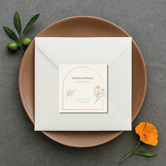 Pegatina Cuadrada Mediterranean & Elegant (Subido por el creador)