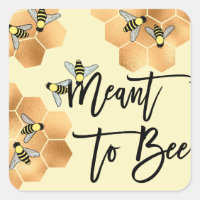 Meee Bee Quote Gold Honeycomb Bridal Shower