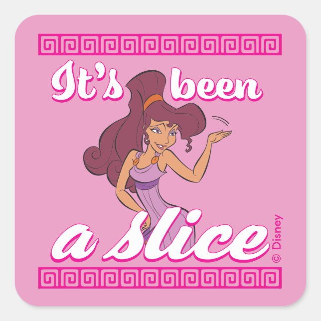 Pegatina Cuadrada Megara - It's Been a Slice Square Sticker (Anverso)