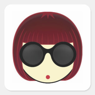 PEGATINA CUADRADA MEGUMI・O
