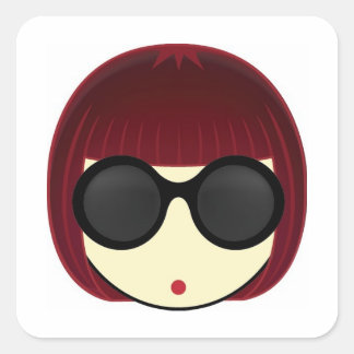 PEGATINA CUADRADA MEGUMI・O
