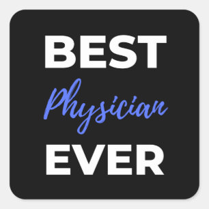 Pegatina Cuadrada Mejor Médico de la Historia